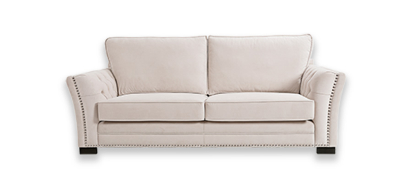 White quality sofa for living room.