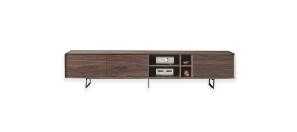 Tv stand by dupen brown wooden.