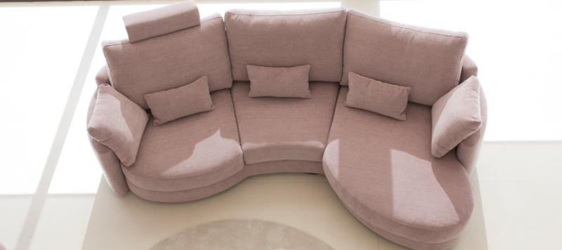 Pink Akrika Sofa 4 seater with big space from Fama Spain