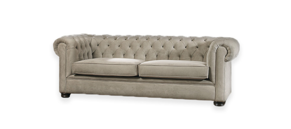 Sofa leather and fabric high quality white.