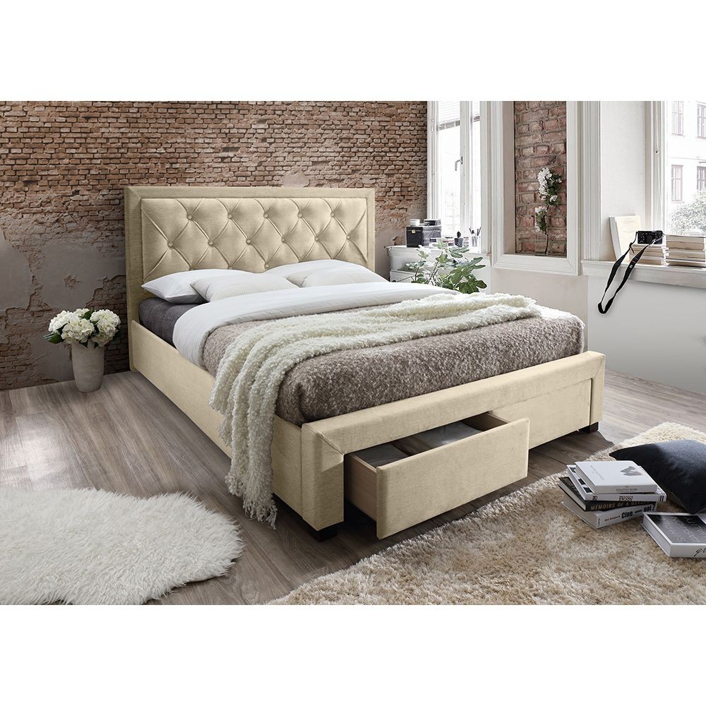 Noble Bed with Storage 160 x 200 cm Andreotti Furniture
