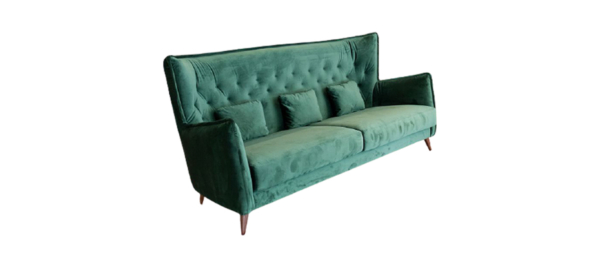 Fama Spain green velvet sofa.