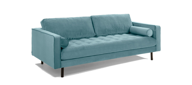 terquoise sofa colour for living