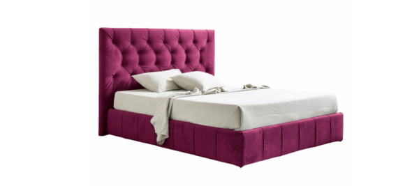 Felis fabric pink upholstered brand bed.