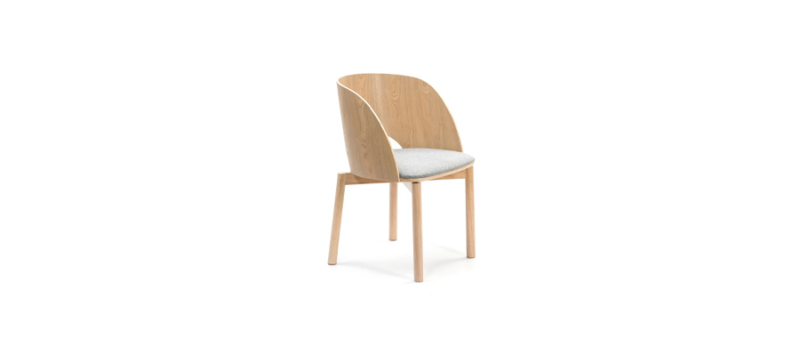 Teulat high quality white wooden armchair dining.
