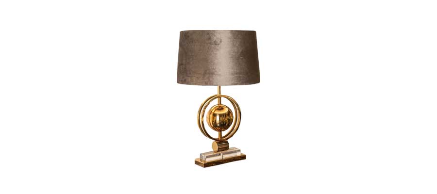 metallic gold lamp