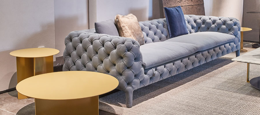 Capitone Elegant Sofa | Living Room Furniture | Andreotti Limassol