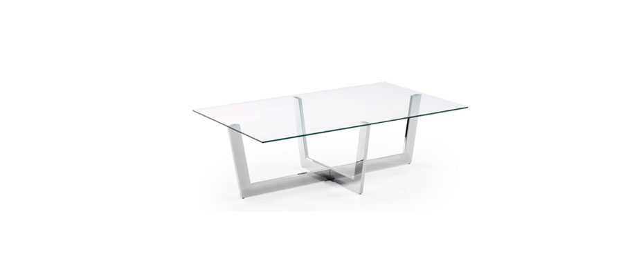 Plum Silver Legs Coffee Table Andreotti 0 